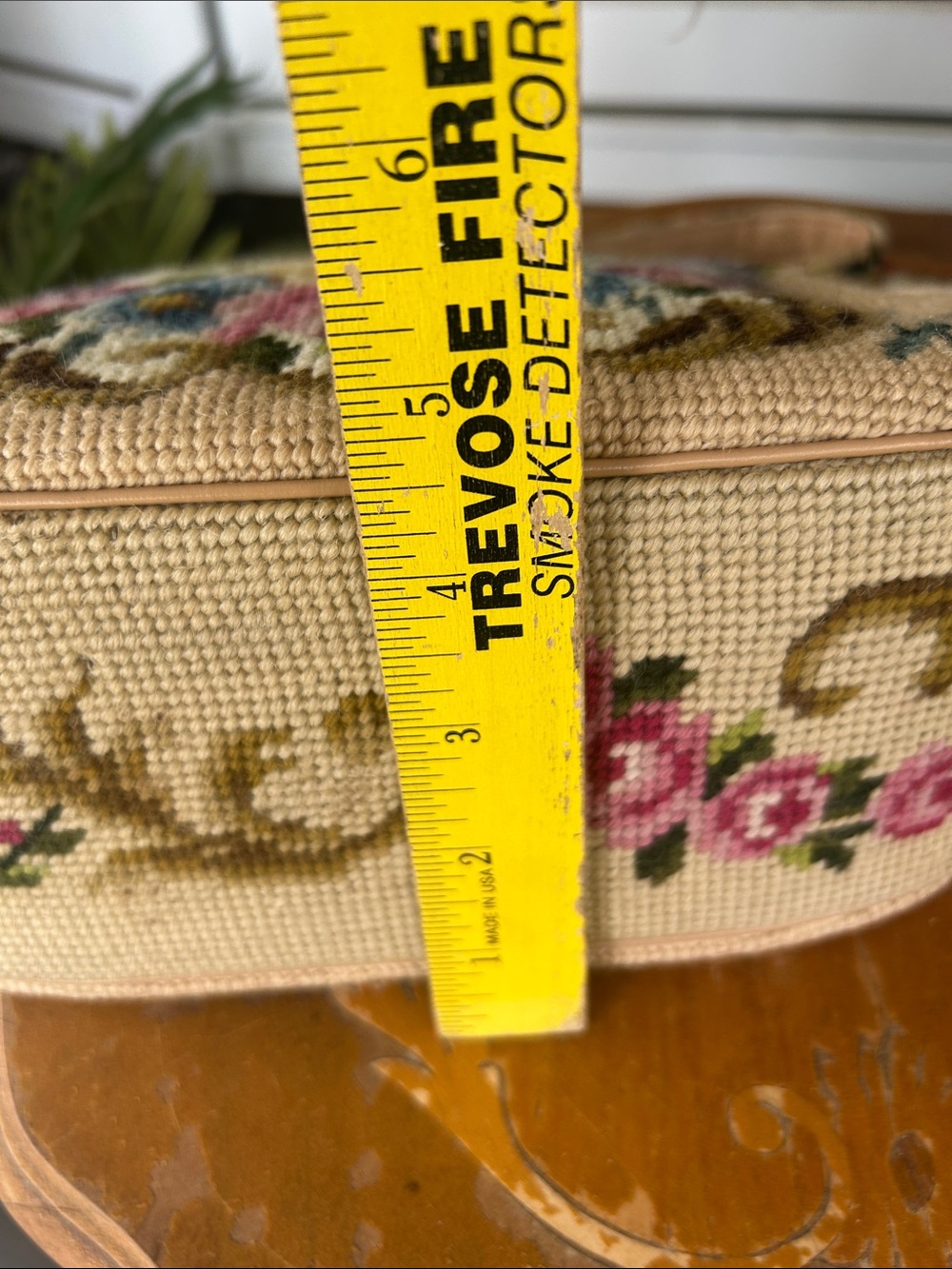 Vintage Floral Needlepoint Handbag - Picture 9 of 13